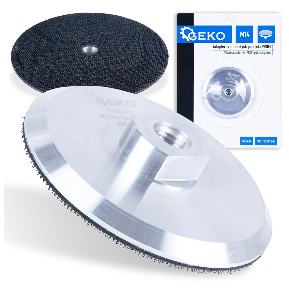 Platorello di levigatura M14, 100 mm, per smerigliatrice, piastra di supporto per lucidatura con disco abrasivo velcro