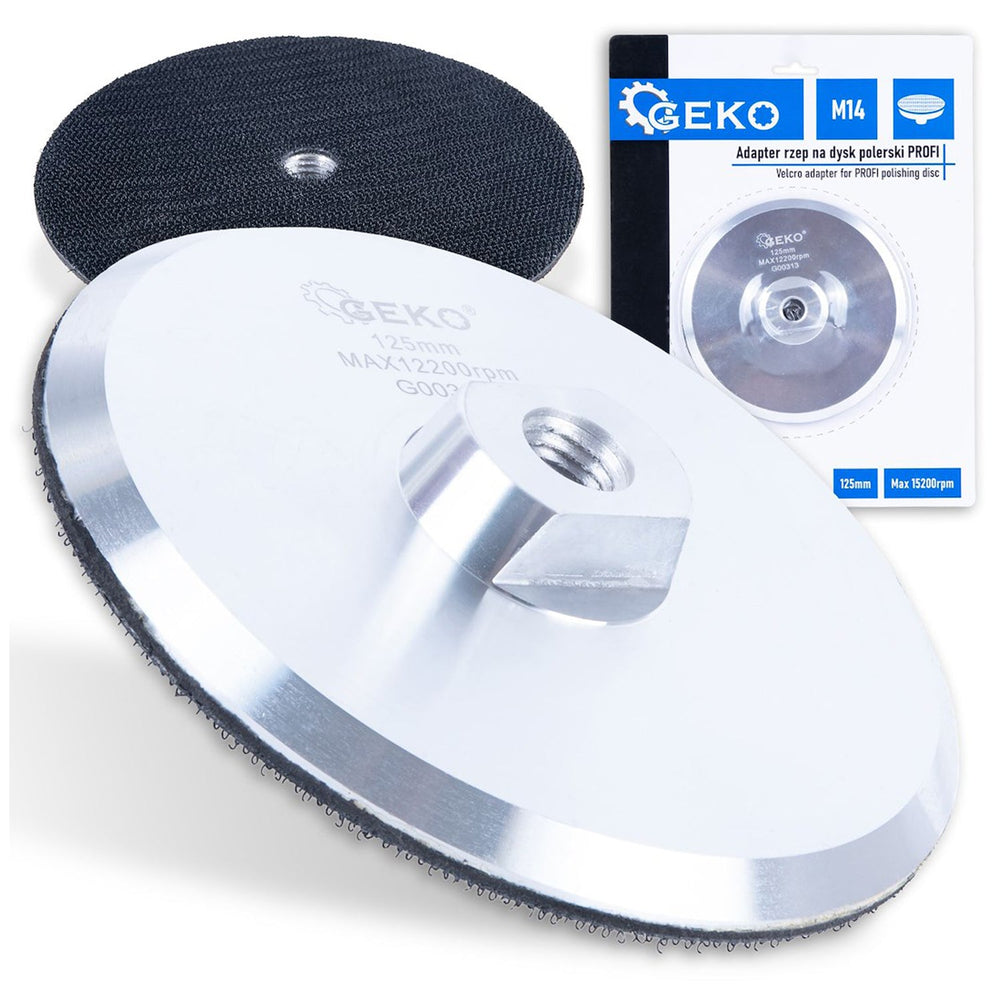 Platorello di levigatura M14, 125 mm, per smerigliatrice, piastra di supporto per lucidatura, con disco abrasivo velcro