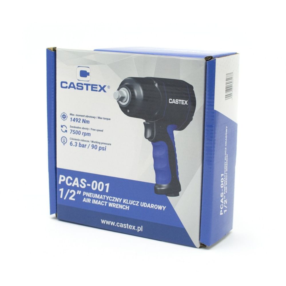 Avvitatore a impulsi pneumatico, professionale, chiave 1/2" 1600 Nm Castex