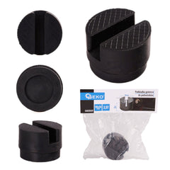 Tampone in gomma per cric con scanalatura, 50 × 36 mm – antiscivolo idraulico auto – adattatore resistente – attrezzi officina 2,5 t