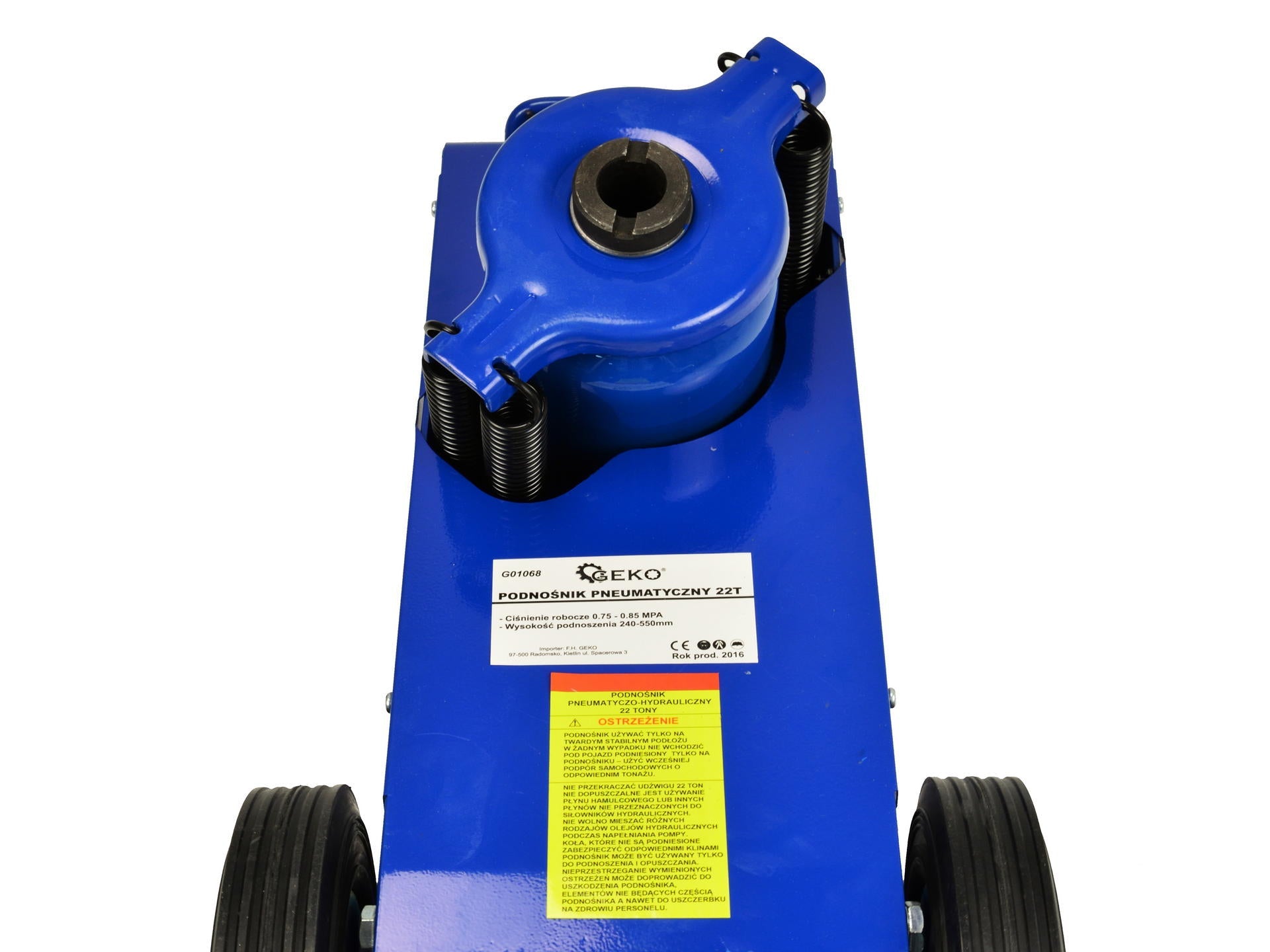 Cric pneumoidraulico 22 t, sollevatore idro-pneumatico a carrello ad aria compressa, mobile, per camion, veicoli commerciali da 30 tonnellate, sollevatore a carrello, per settore agricolo, Kroftools