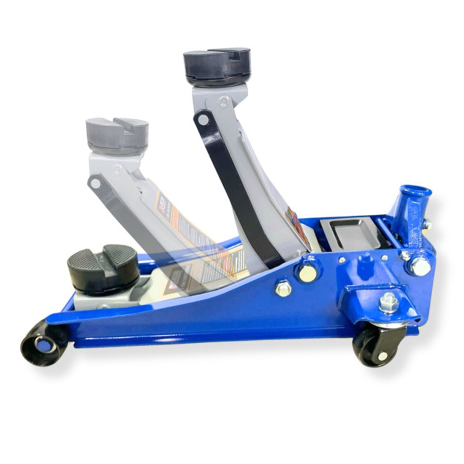 Cric sollevatore idraulico a carrello profilo basso a doppio pistone 3 tonnellate KB GLOBAL