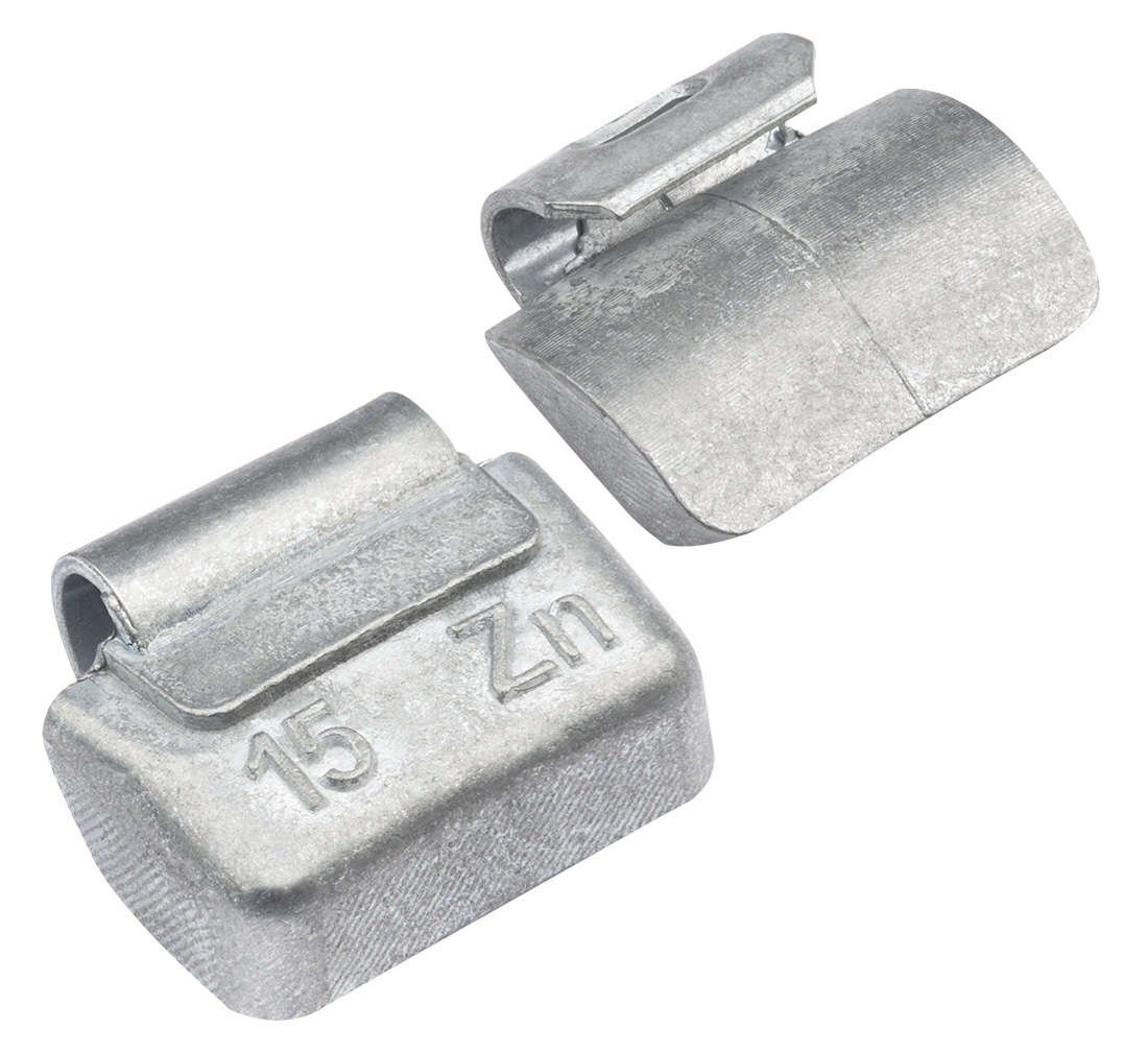 Contrappesi assortiti per equilibratura ruote in acciaio auto, pesi equilibratura cerchi, 15 g 100 pezzi Zn 1,55 kg