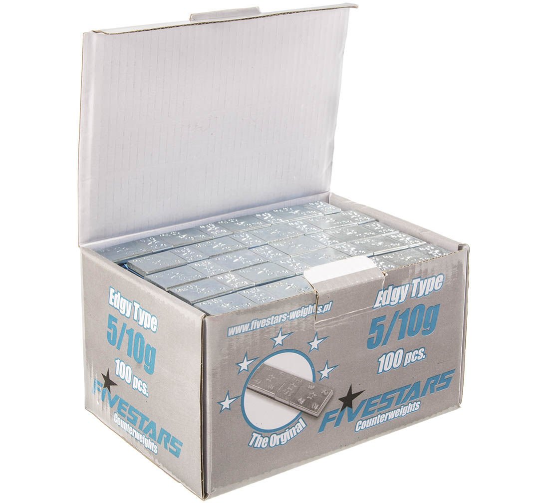 Striscia adesiva pesi equilibratura, contrappesi adesivi per cerchioni auto, pesi di bilanciatura, per auto, furgoni e SUV, 5/10 g FiveStars 400 strisce 8 pezzi per striscia