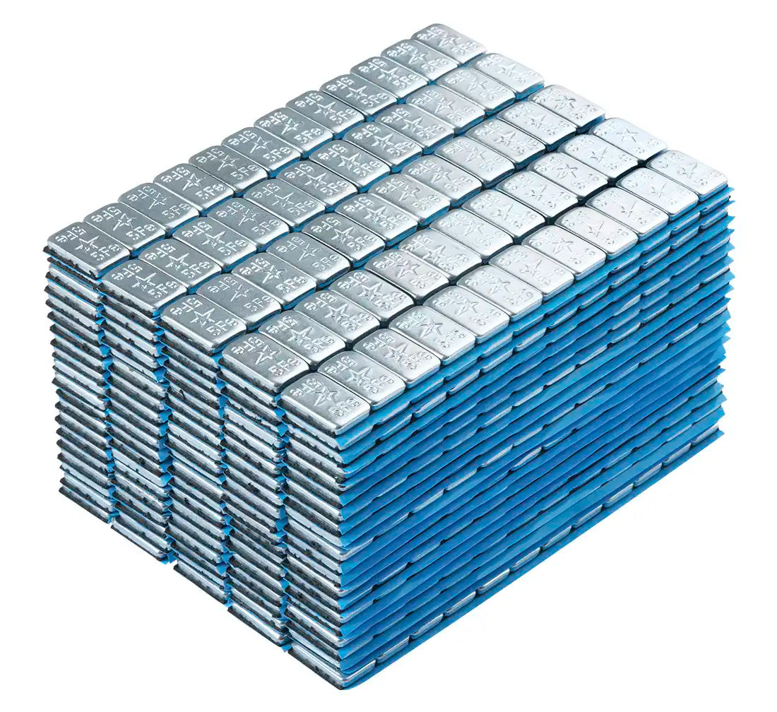 Striscia adesiva pesi equilibratura, contrappesi adesivi per cerchioni auto, pesi di bilanciatura, per auto, furgoni e SUV, 5 g round FiveStars 100 strisce