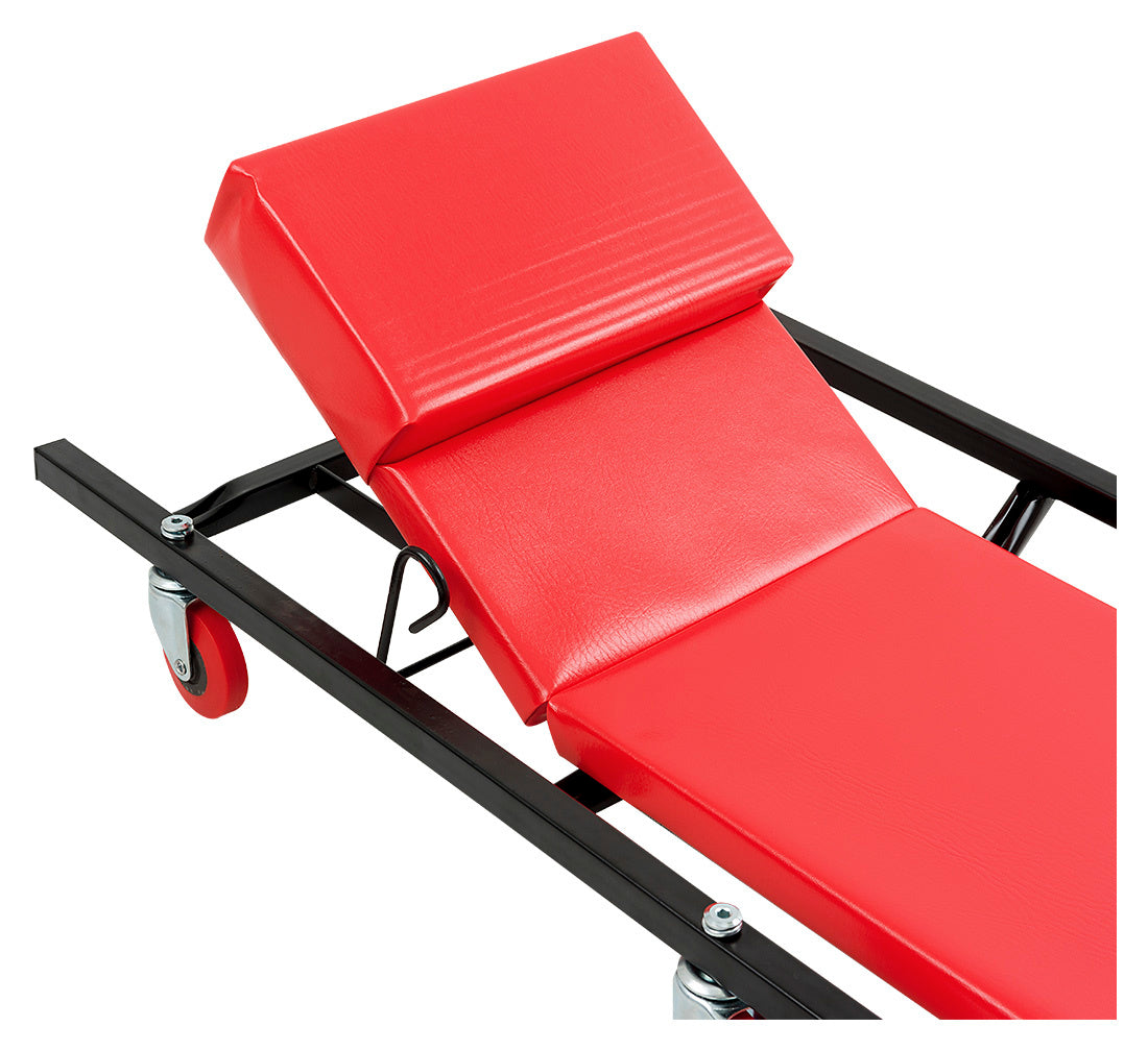 Carrello sotto auto professionale, sgabello da officina, lettino meccanico sottomacchina, pedana montaggio, riparazioni meccanico con ruote e poggiatesta, Redats