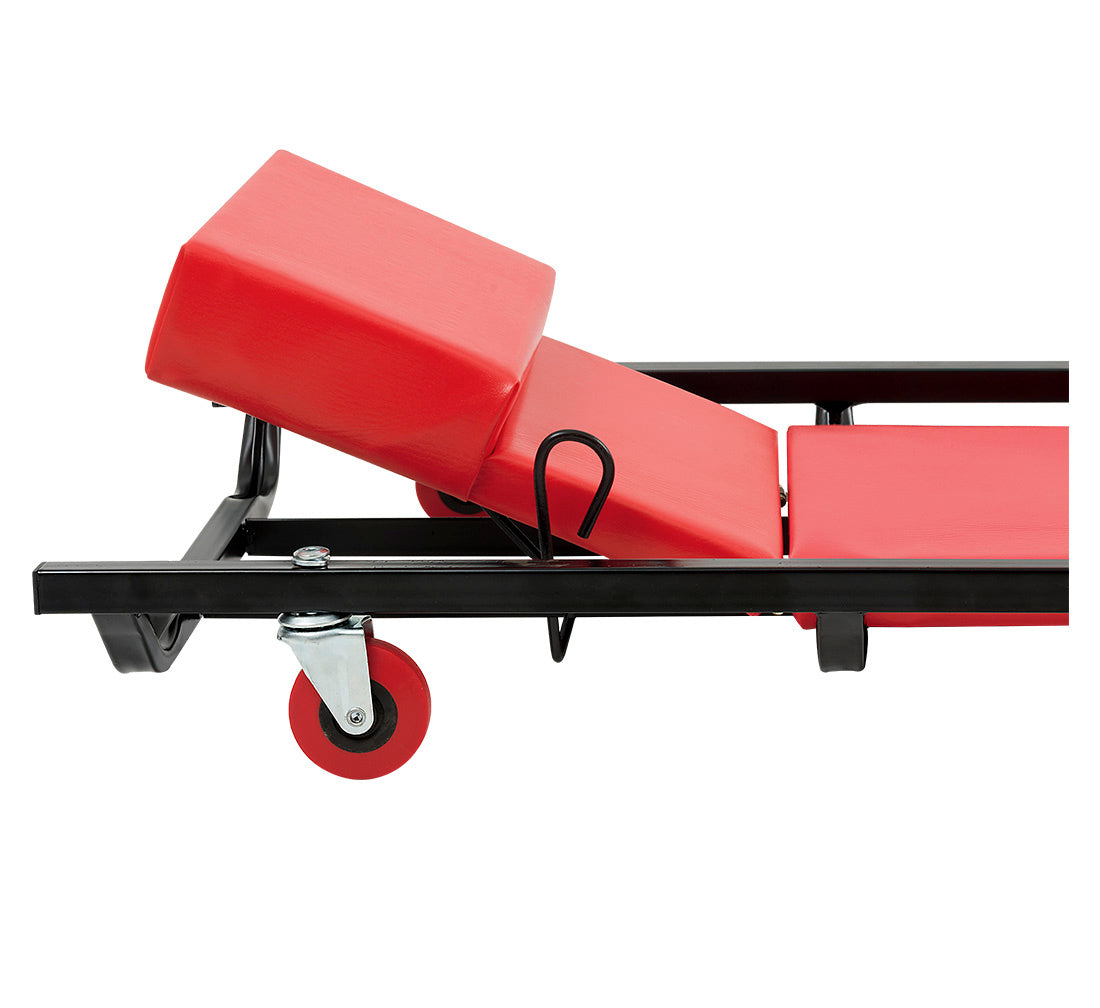 Carrello sotto auto professionale, sgabello da officina, lettino meccanico sottomacchina, pedana montaggio, riparazioni meccanico con ruote e poggiatesta, Redats