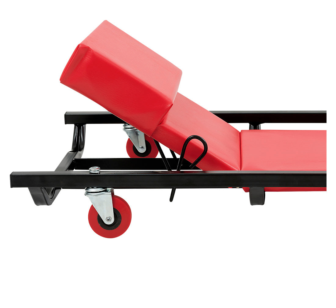 Carrello sotto auto professionale, sgabello da officina, lettino meccanico sottomacchina, pedana montaggio, riparazioni meccanico con ruote e poggiatesta, Redats