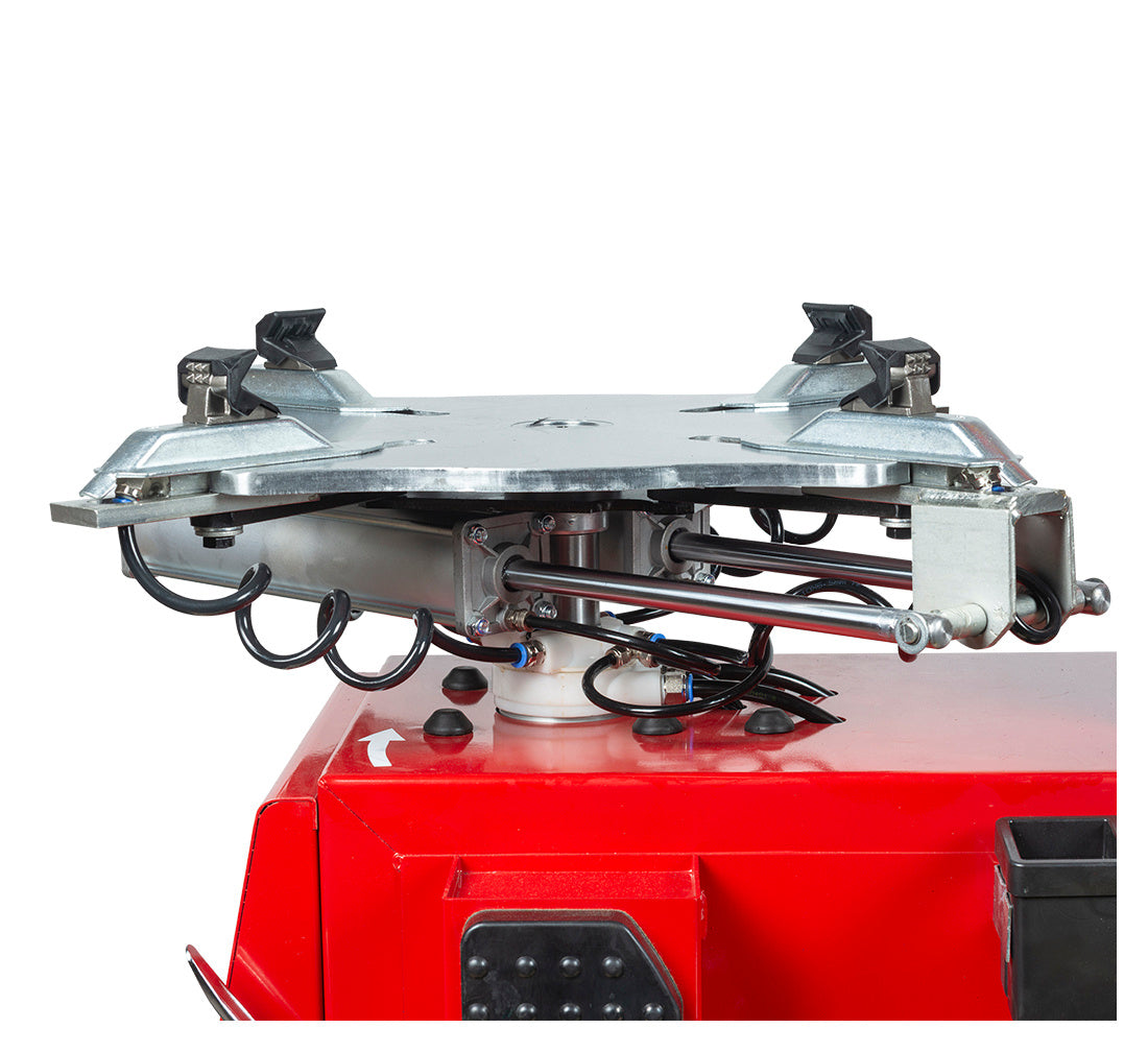 Smontagomme automatico, per ruote 12"–24", con braccio run flat, sistema di gonfiaggio integrato
