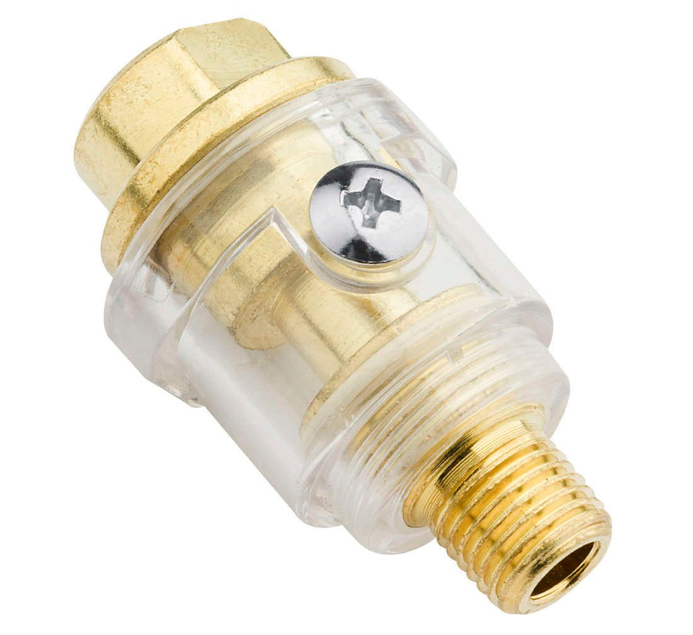 Lubrificatore pneumatico, a olio, mini utensile in linea da 1/4", per compressore