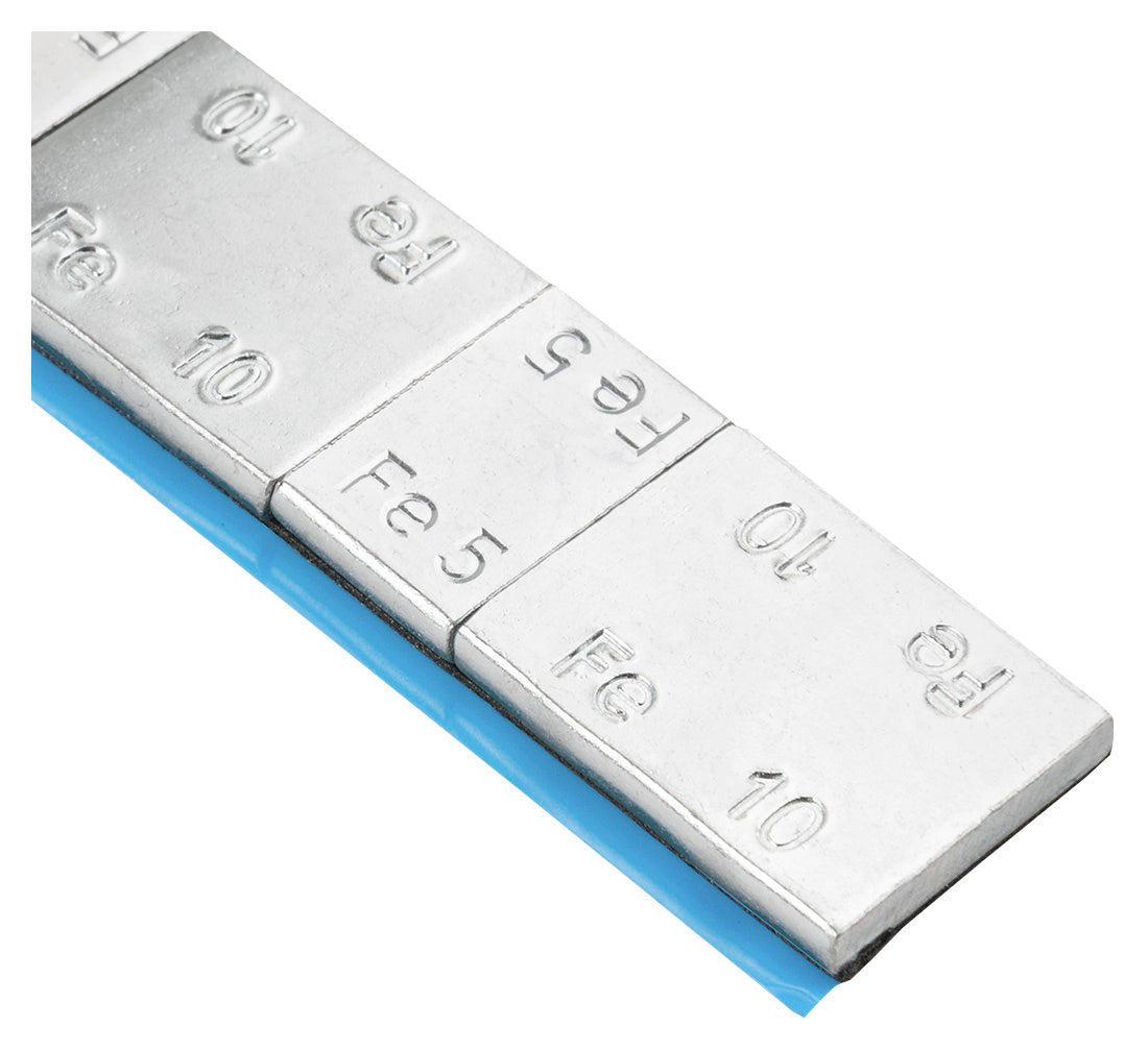 Striscia adesiva pesi equilibratura, contrappesi adesivi per cerchioni auto, pesi di bilanciatura, per auto, furgoni e SUV, 5/10 g Fe Edgy 100 strisce
