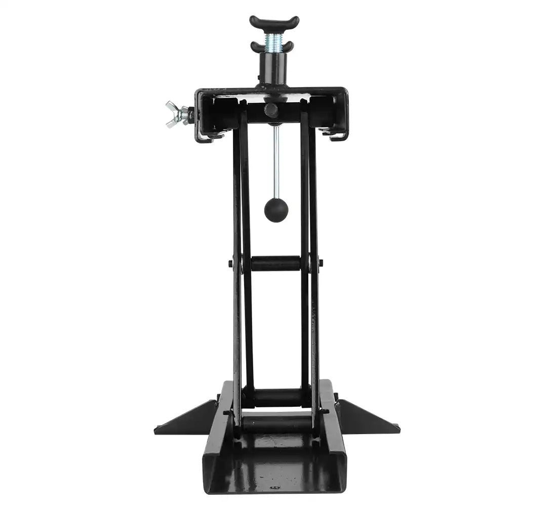 Ponte sollevatore cric idraulico a forbice per moto da officina capacità max. 500kg altezza regolabile 9,5-42,5 cm, cavalletto alzamoto con 2 selle antiscivolo da officina operazione idraulica, Redats