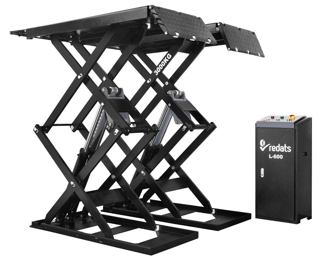 Cavalletto di montaggio per moto e auto leggere, capacità di carico 3000 kg, regolazione dell'altezza 105-1850mm, sollevatore a doppia forbice ribassato 380 V, supporto per moto