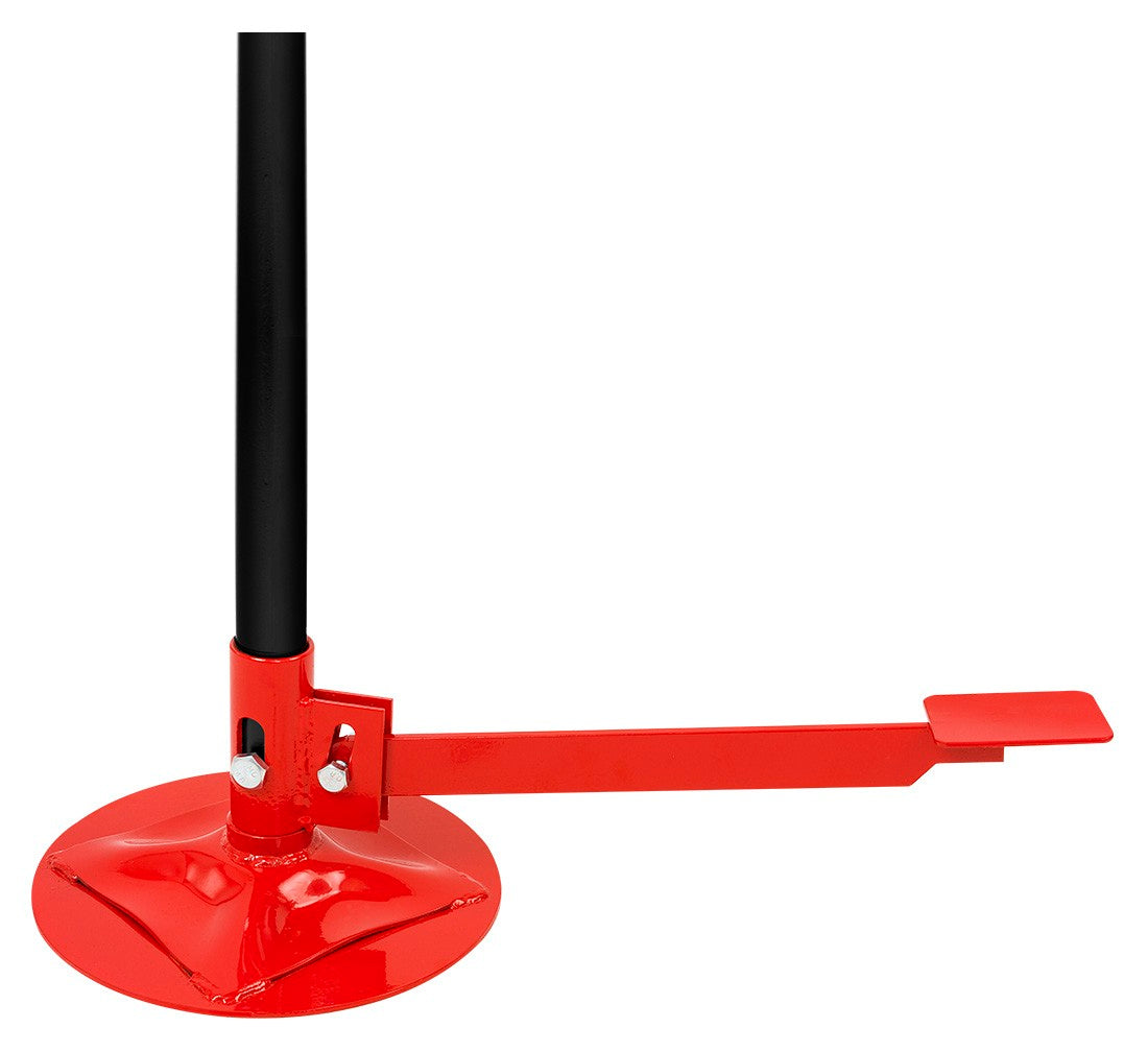 Supporto telescopico a vite con pedale, altezza min. 134 cm max 193 cm