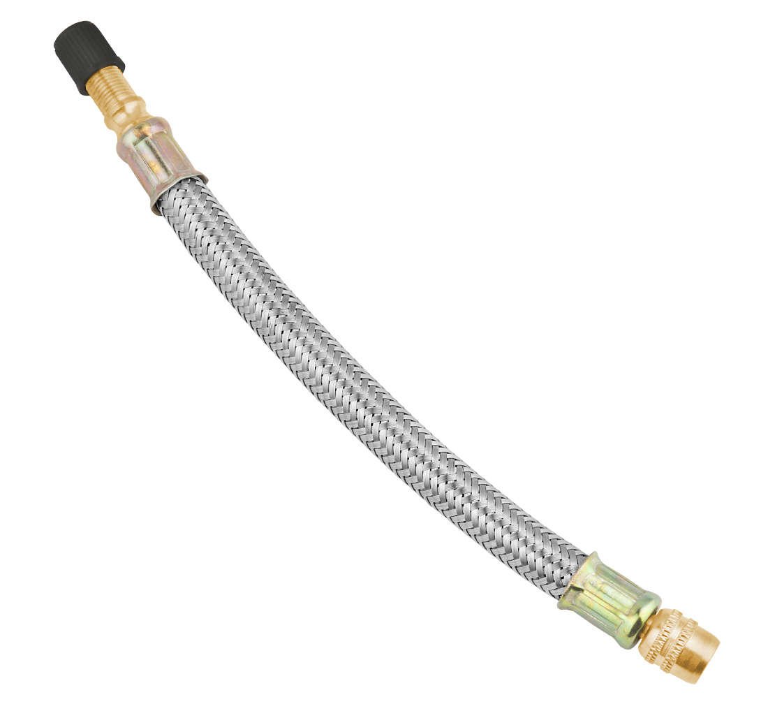 Tubo in gomma per gonfiaggio - estensione flessibile della valvola- adatto a tutti i pneumatici con valvole standard - piccolo e flessibile - tubo prolunga per pneumatici in gomma