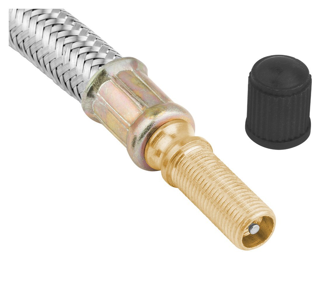 Tubo in gomma per gonfiaggio - estensione flessibile della valvola- adatto a tutti i pneumatici con valvole standard - piccolo e flessibile - tubo prolunga per pneumatici in gomma