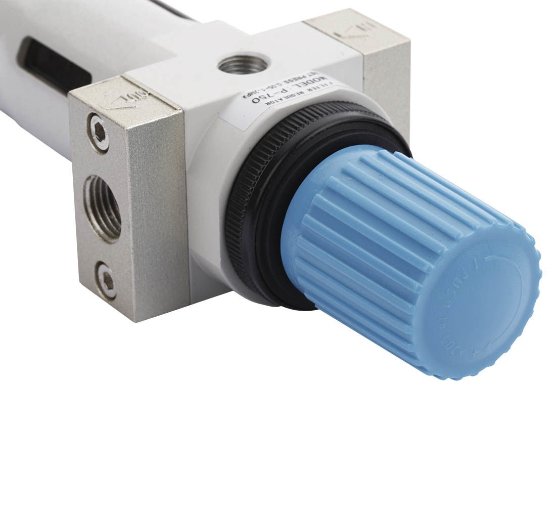 Filtro aria con regolatore di pressione del separatore d'acqua, regolatore del compressore d'aria con valvola di riduzione della pressione e manometro, accessorio per utensili pneumatici, 1/4 P-750 Pro