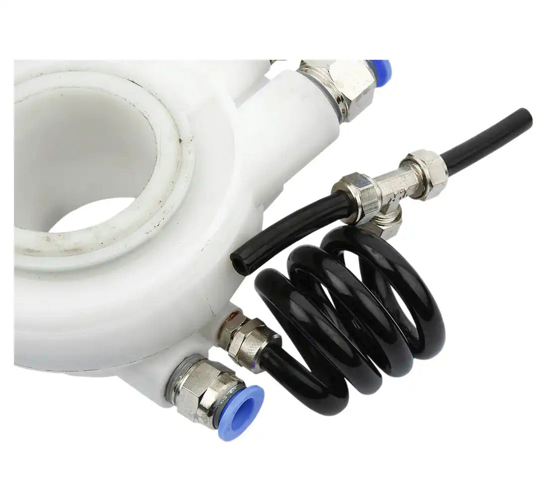 Valvola di controllo dell'aria per pneumatici, valvola a pedale per macchina smontagomme, Ø49 mm, connettori per tubi con diametro esterno, interruttore pneumatico