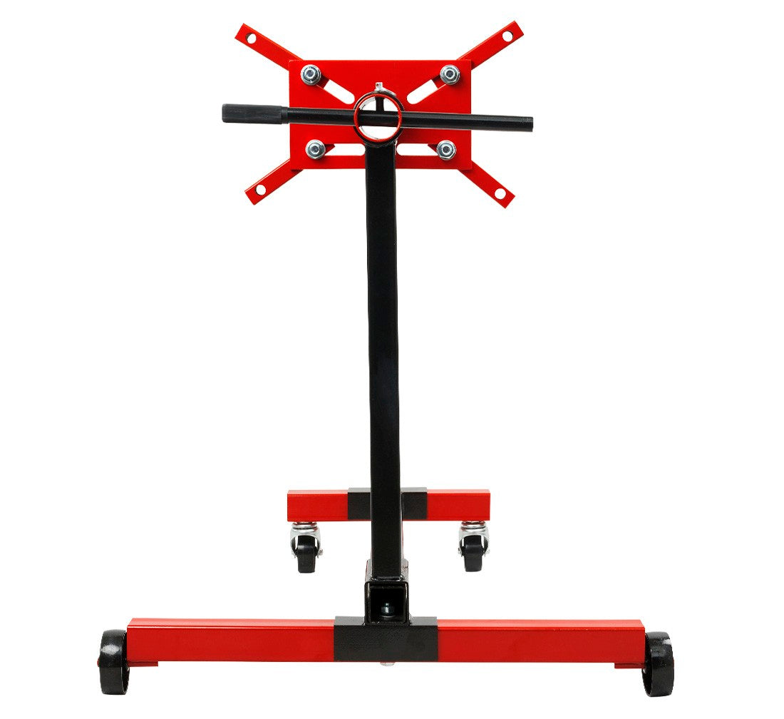Cavalletto per motore supporto sostegno motore 450 kg, rotante, esta regolabile 360°, 4 ruote, manutenzione veicoli, Redats