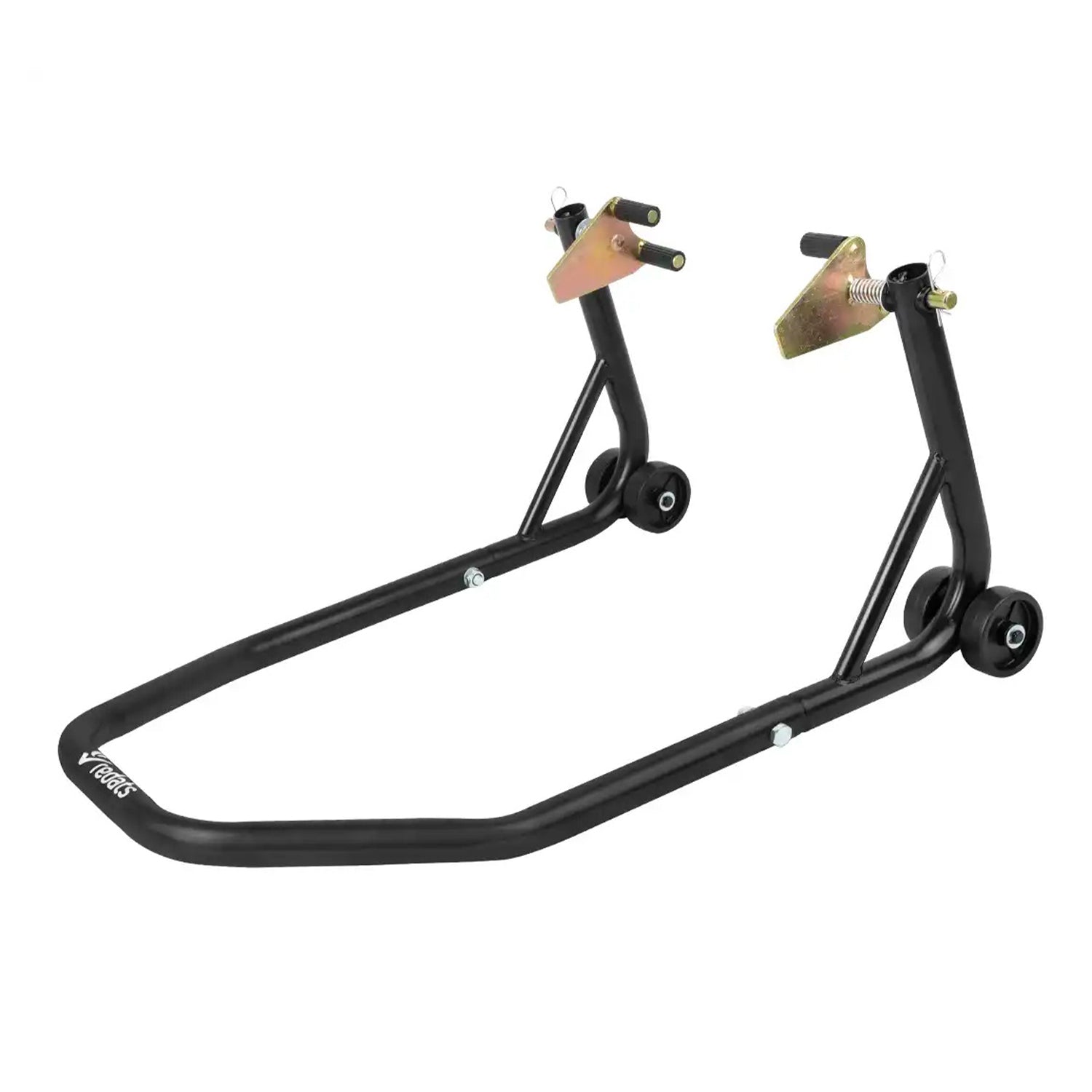 Cavalletto per ruote anteriori per il sollevamento della moto bici garage capacità carico max. 100kg, cavalletto supporto per moto bici da officina adatto testa della forcella a doppia u + l, Redats