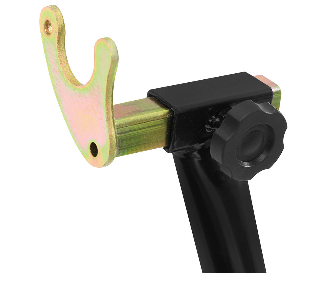 Cavalletto per ruote posteriori per il sollevamento della moto bici garage capacità carico max. 300kg, cavalletto supporto per moto bici da officina adatto testa della forcella a doppia u + l, Redats