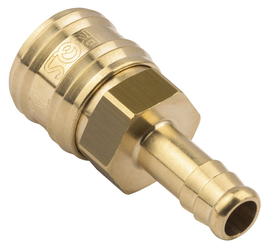 Raccordo per tubo in ottone 10 mm, innesto rapido per apparecchiature pneumatiche, Rectus tipo 26