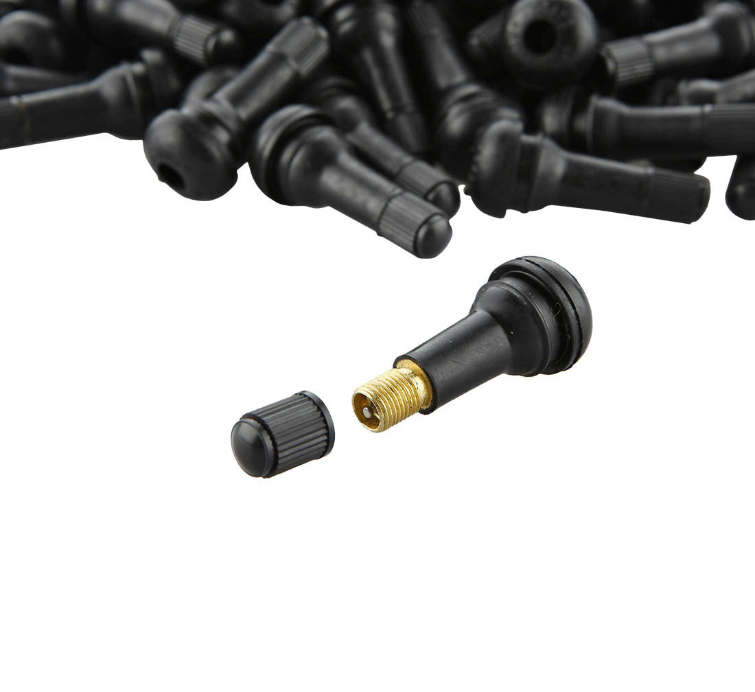 100 pezzi valvole pneumatici auto moto in gomma tubeless per cerchioni cerchi TR413 45 mm