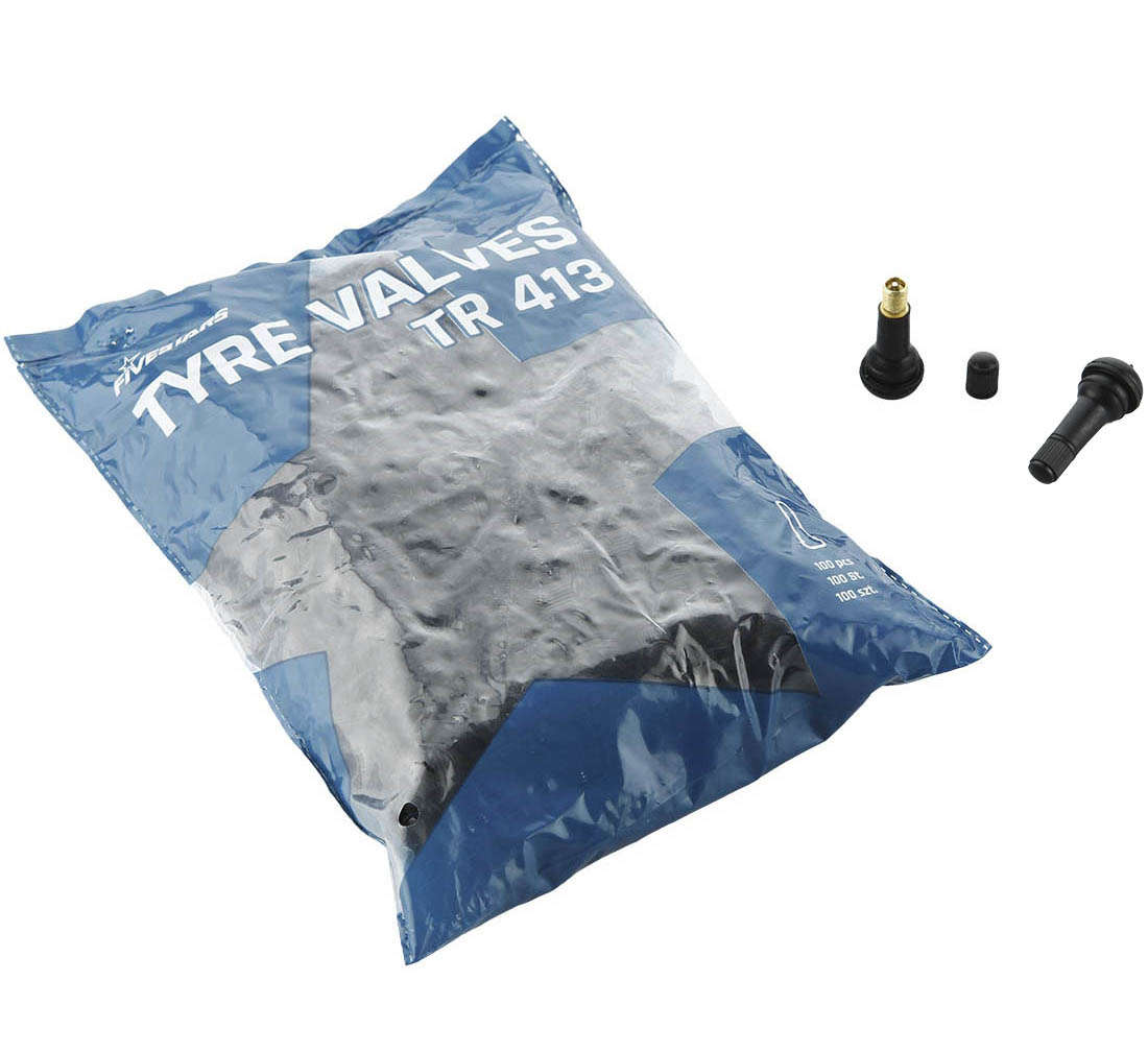 100 pezzi valvole pneumatici auto moto in gomma tubeless per cerchioni cerchi TR413 45 mm