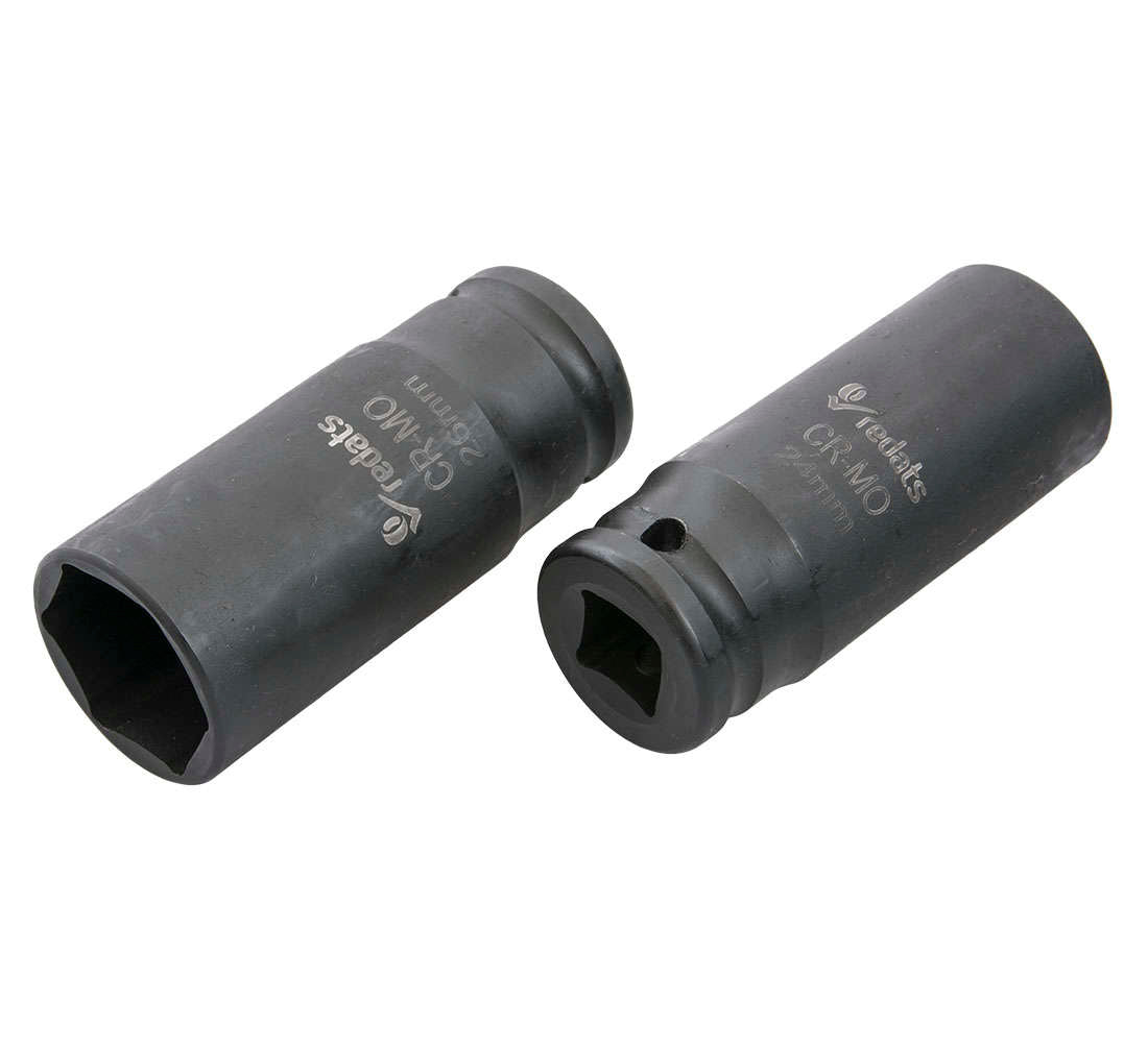 Chiavi a bussola 1/2", set 10 bussole, 13-26mm, bussole a impulsi con custodia in plastica