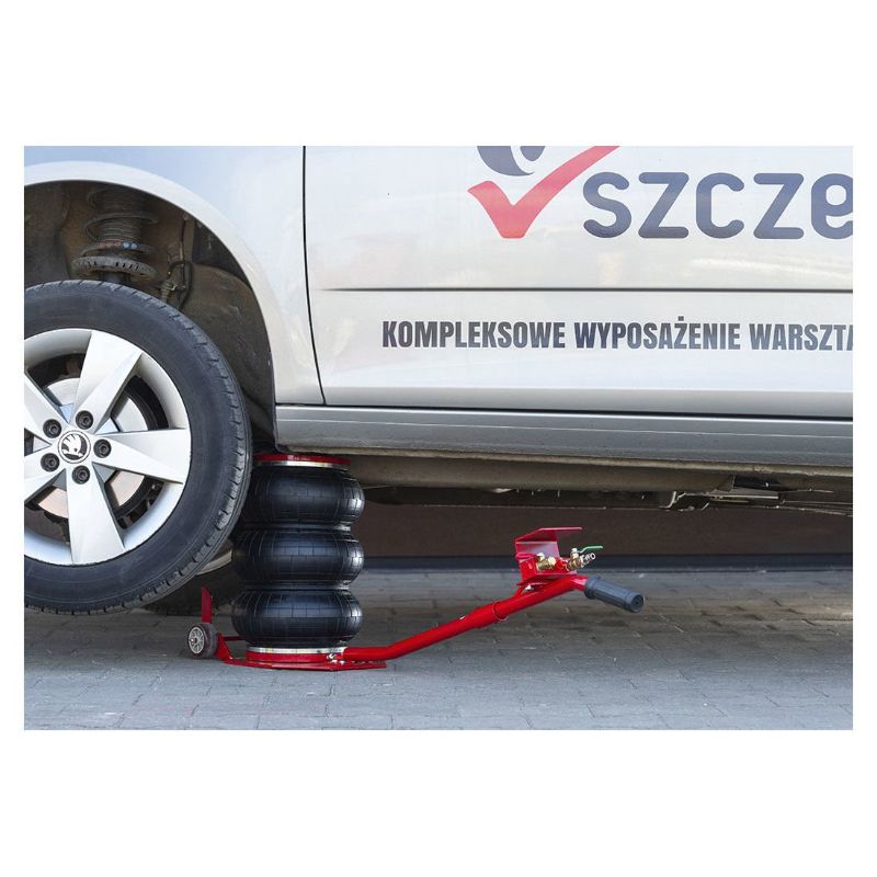 Cric ad aria compressa, 3,5 tonnellate/3500 kg, cric airbag, sollevamento 15–38 cm, cric pneumatico da sollevamento pneumatico con maniglia per auto, garage, Redats Polonia