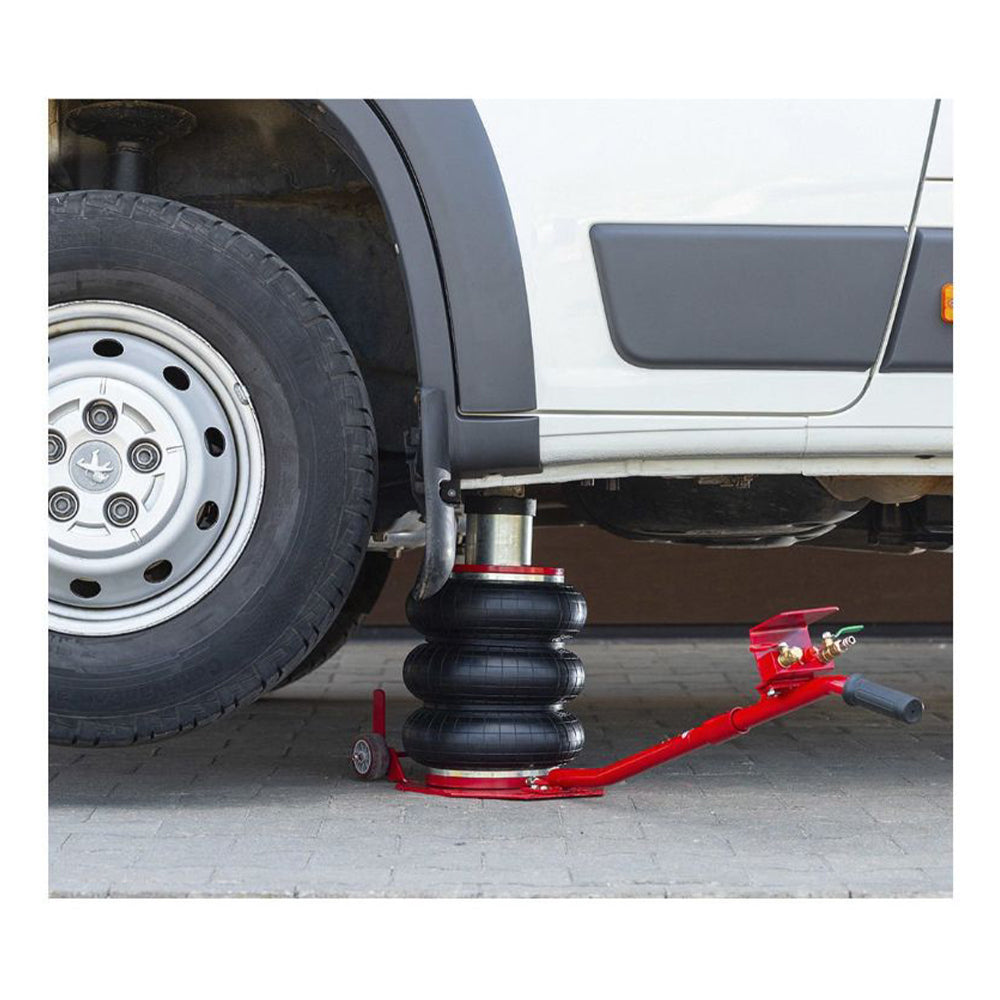 Cric ad aria compressa, 3,5 tonnellate/3500 kg, cric airbag, cric pneumatico da sollevamento pneumatico con maniglia per auto, garage, sollevamento 14–48 cm Redats Polonia