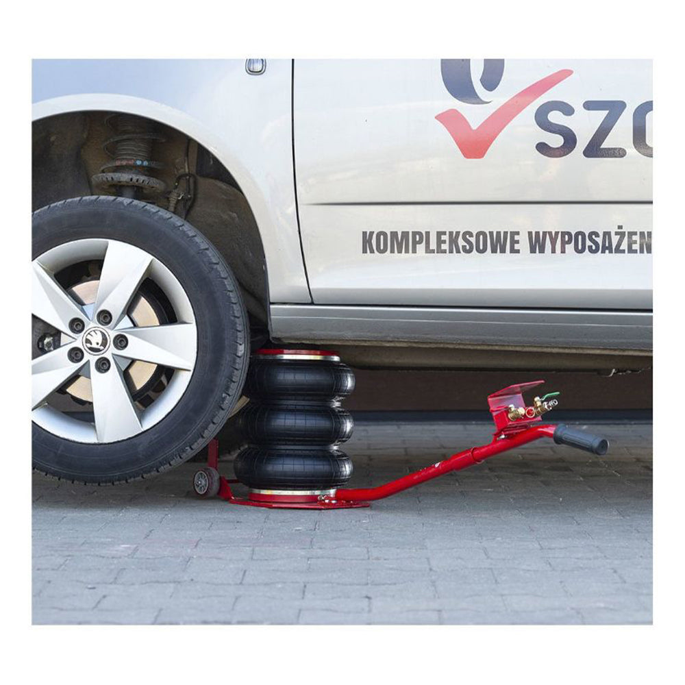 Cric ad aria compressa, 3,5 tonnellate/3500 kg, cric airbag, cric pneumatico da sollevamento pneumatico con maniglia per auto, garage, sollevamento 14–48 cm Redats Polonia