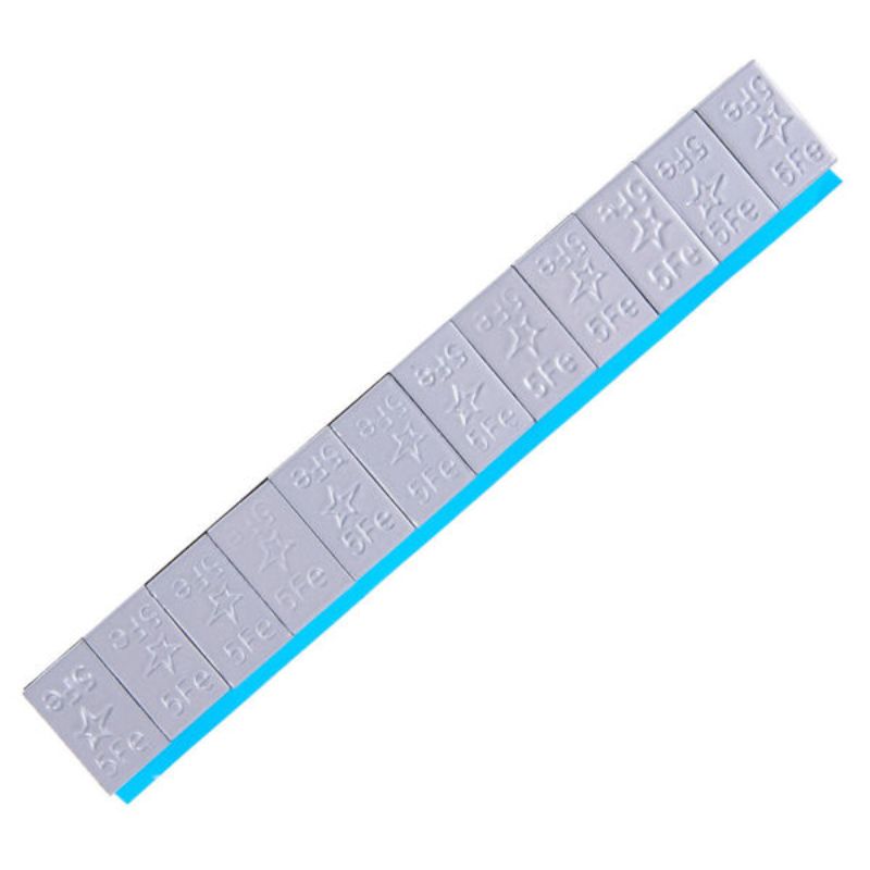 Striscia adesiva pesi equilibratura, contrappesi adesivi per cerchioni auto, pesi di bilanciatura, per auto, furgoni e SUV, 5 g 400 strisce Edgy FiveStars 12 pezzi per striscia 25 kg