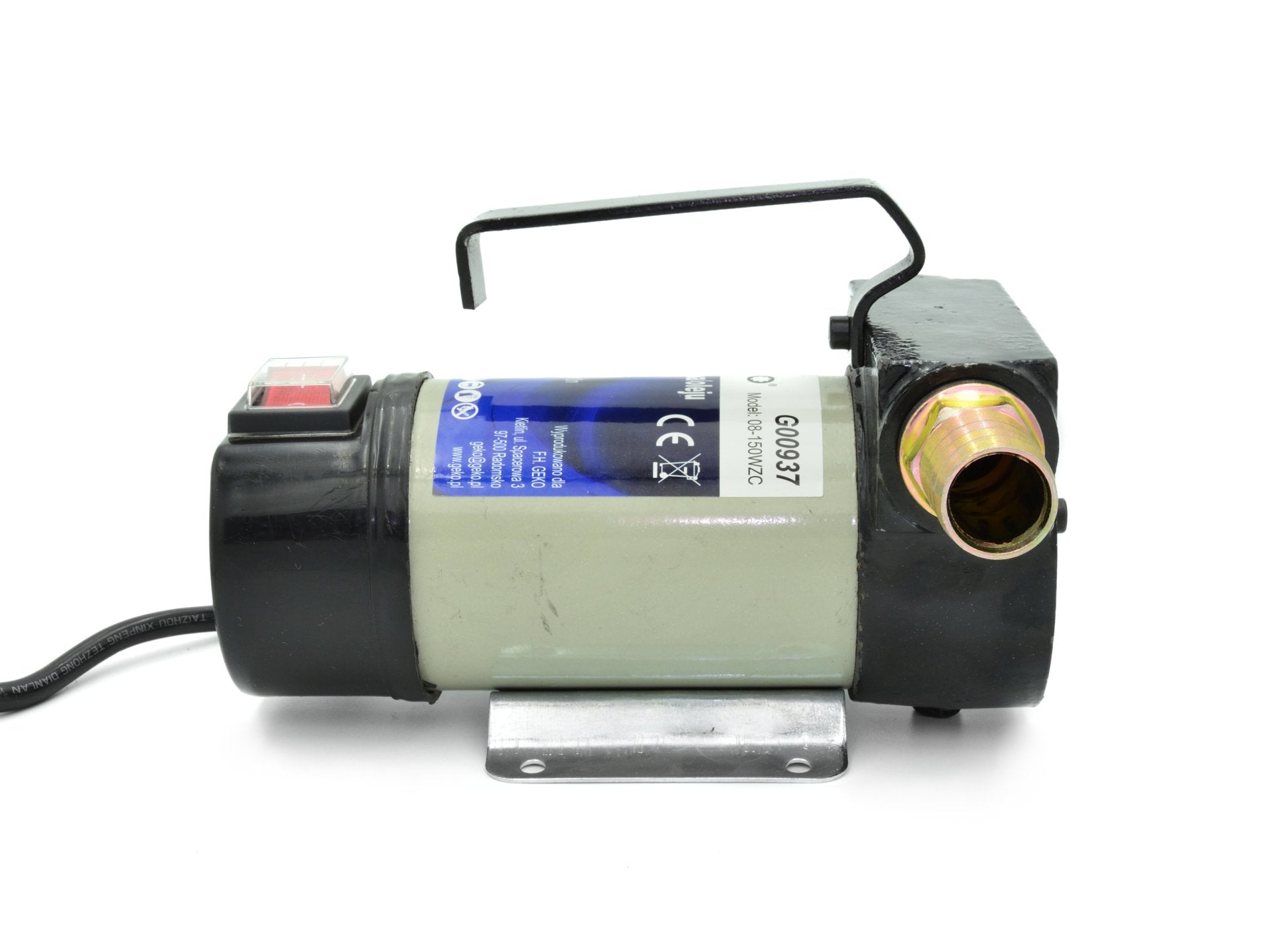 Pompa travaso gasolio 50l/min, pompa elettrica, per olio combustibile con ugello, 2x tubo, pompa gasolio con filtro diesel - elettrica 230V per travaso olio carburante e rifornimento
