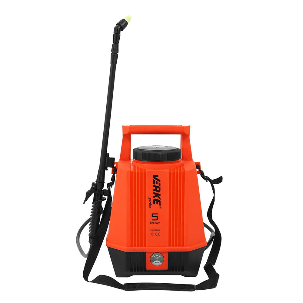 Pompa a pressione con batteria 12v per giardino e colture, irroratrice, spruzzatore da 5 litri, Verke Garden