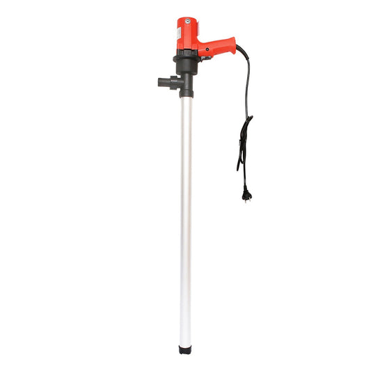 Pompa elettrica per fusti d'olio, con tubo di aspirazione telescopico, travaso gasolio 220V, portata 60-80 l/min, portatile, per casa, fattoria e cantiere