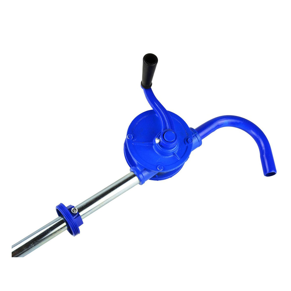 Pompa per fusti d'olio manuale, girevole, portata 25 l/min, a barile per l'estrazione di gasolio lubrificante, travaso, fino a 210 litri, Geko