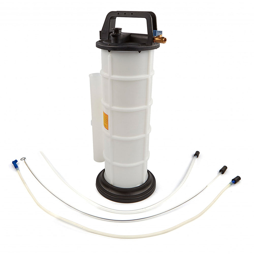 Pompa pneumatica trasferimento olio e altri liquidi, estrattore, aspirazione liquido, trasmissione fluido motore, travaso, 9 litri Hbm
