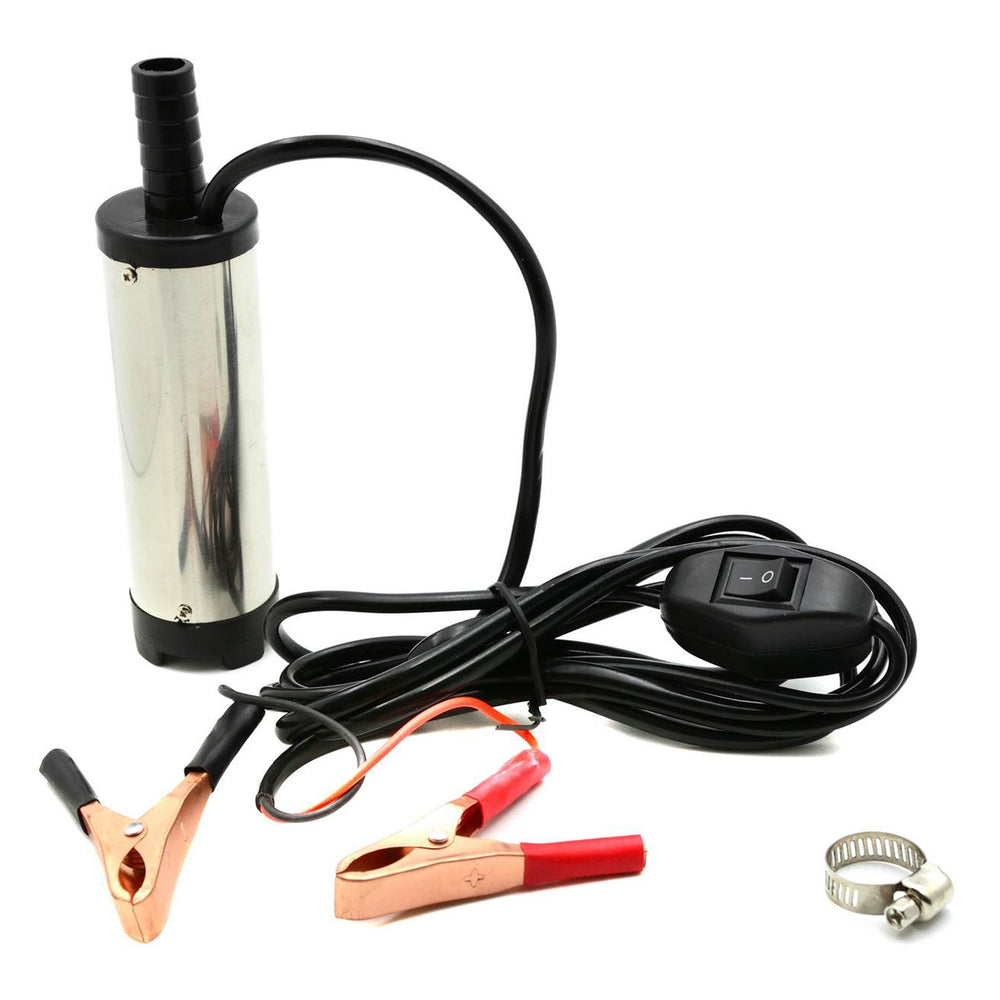 Pompa sommersa di travaso gasolio,olio ed acqua 12v , sommergibile per pompaggio diesel 37 mm