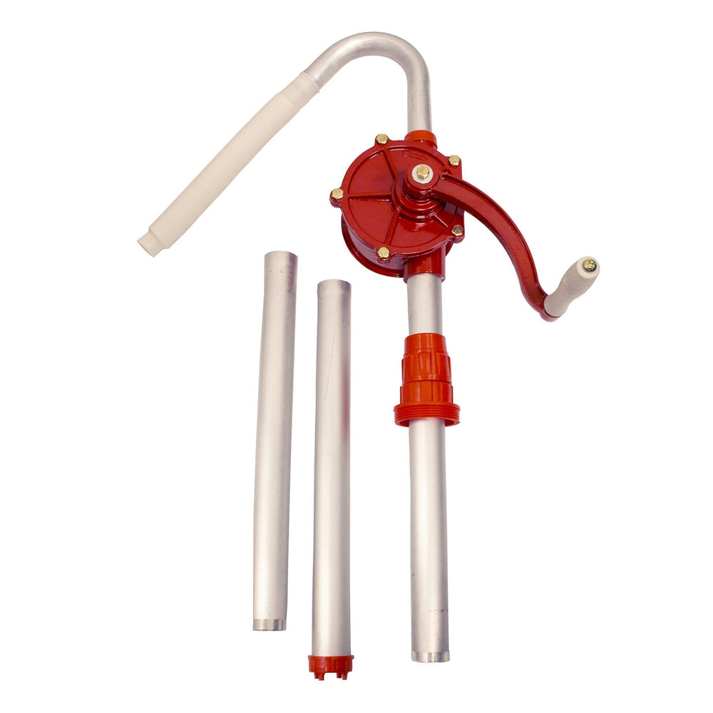 Pompa trasferimento olio e gasolio manuale, portata 32 l/min per l'estrazione lubrificante, travaso carburante