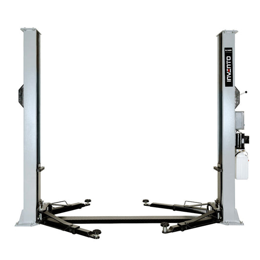 Ponte sollevatore auto a 2 colonne, portata 4000 kg, 230v, idraulico, sblocco manuale elettroidraulio, Invento EL S40M