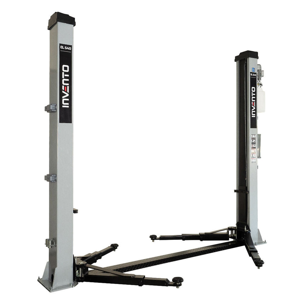 Ponte sollevatore auto a 2 colonne, portata 4000 kg, 380v, sblocco automatico elettroidraulico, Invento