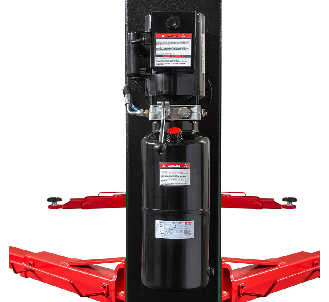 Ponte sollevatore auto a 2 colonne, portata 4200 kg, 230v, idraulico, sblocco manuale elttroidraulico, Redats