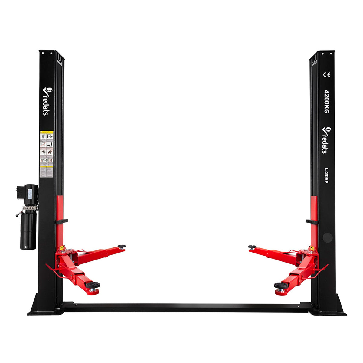 Ponte sollevatore auto a 2 colonne, portata 4200 kg, 230v, idraulico, sblocco manuale elttroidraulico, Redats