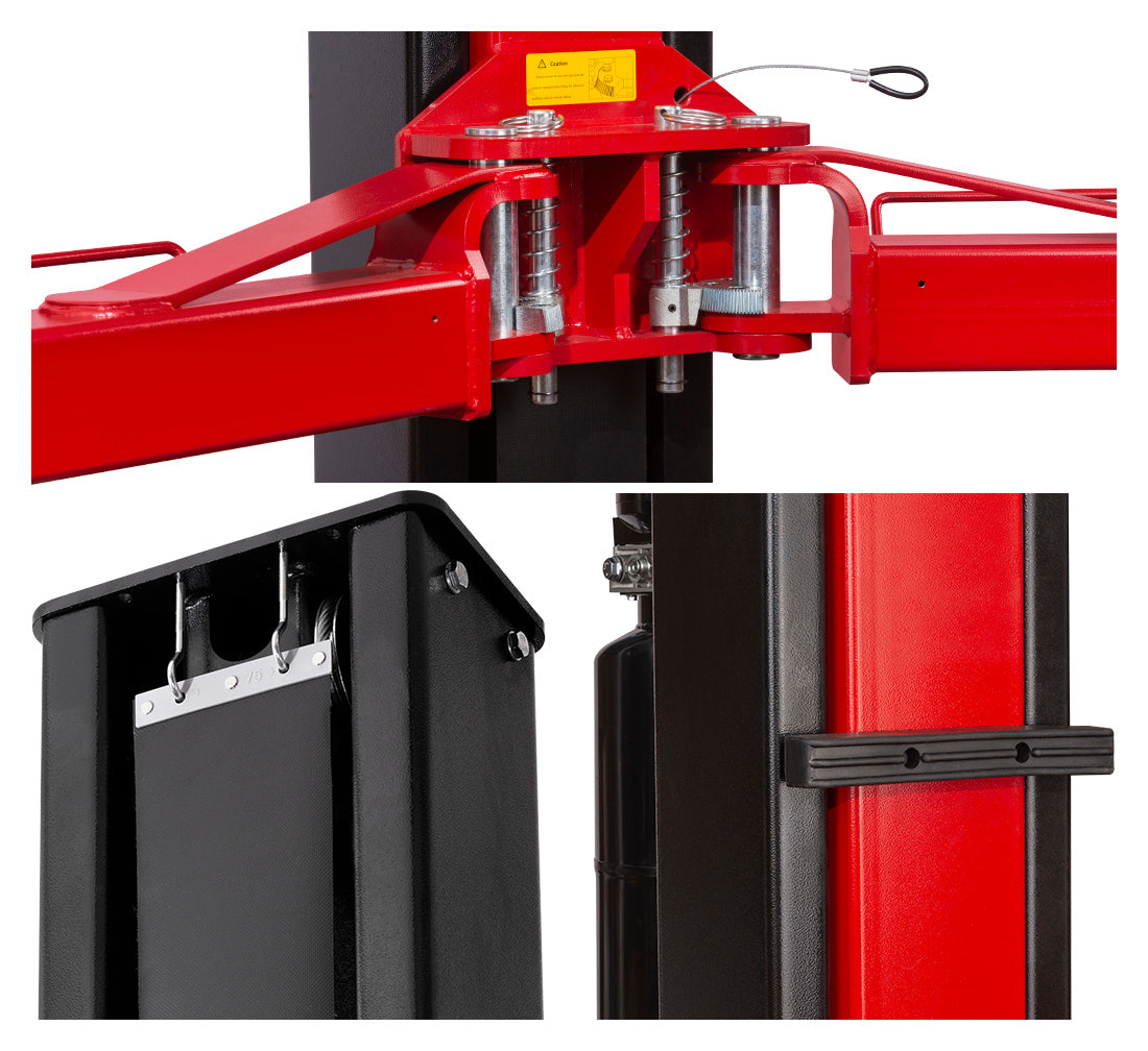 Ponte sollevatore auto a 2 colonne, portata 4200 kg, 380v, idraulico, sblocco manuale elettroidraulico, Redats