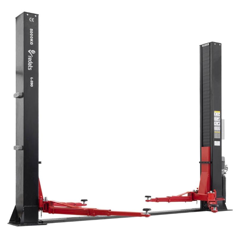 Ponte sollevatore auto a 2 colonne, portata 5000 kg, 380v, idraulico, sblocco automatico elettroidraulico, Redats Polonia