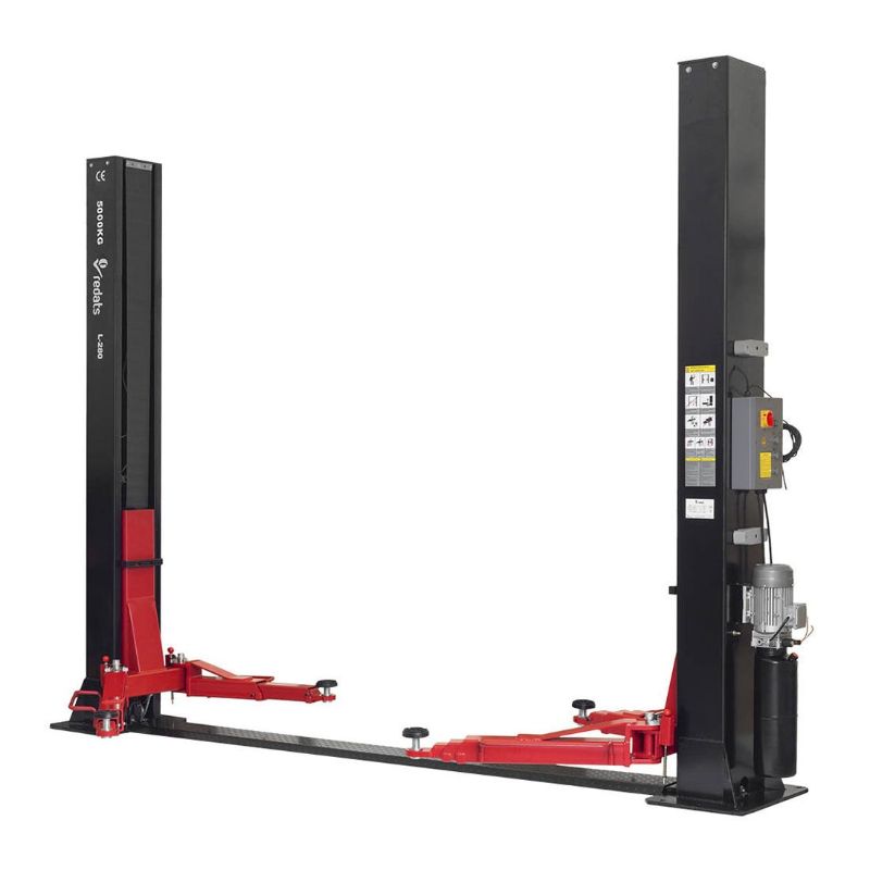 Ponte sollevatore auto a 2 colonne, portata 5000 kg, 380v, idraulico, sblocco automatico elettroidraulico, Redats Polonia