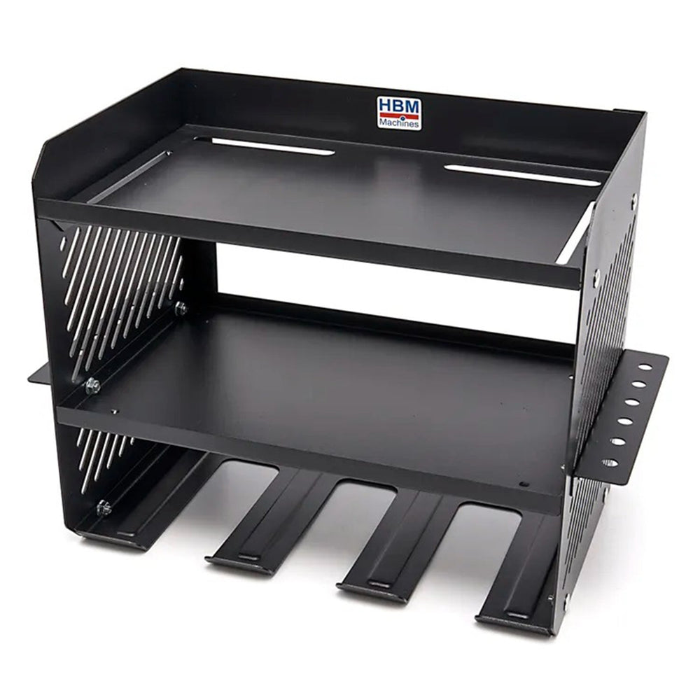 Porta attrezzi-organizzatore da parete per utensili elettrici e pneumatici 3 livelli per officina garage con portacacciaviti Hbm