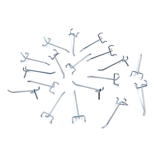 Set-kit 18 ganci per pannello utensili
