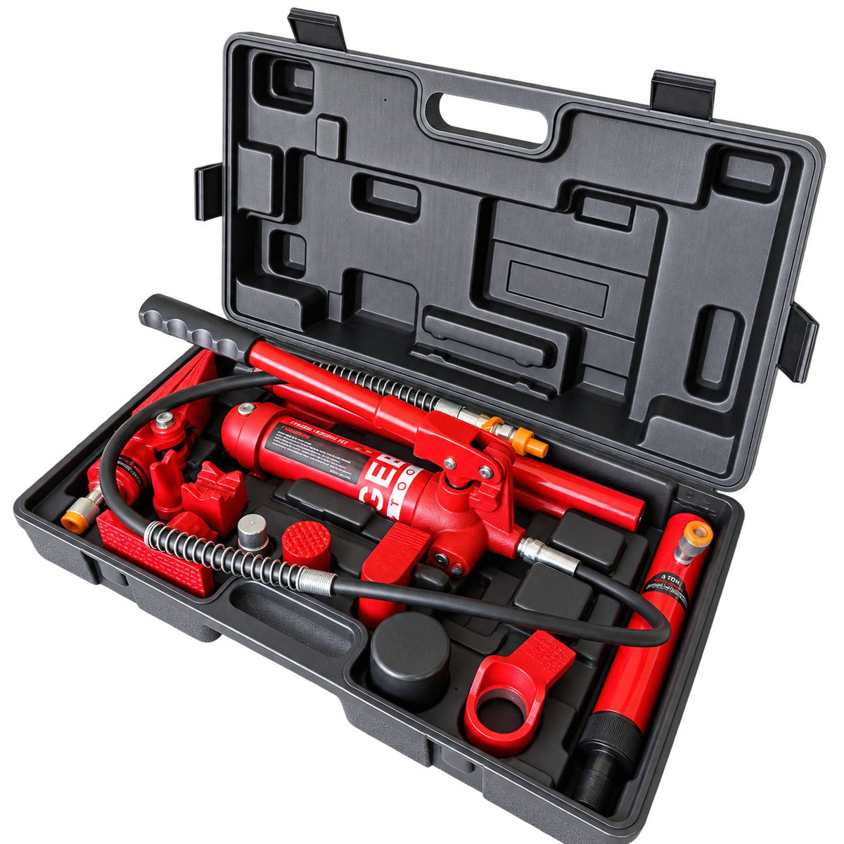 Kit-set idraulico per la raddrizzatura e la rimozione delle ammaccature della carrozzeria, per riparazione, 4 tonnelllate, utensile professionale automobilistico,14 pezzi Gebo Tools